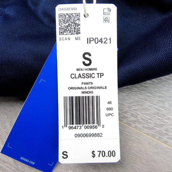 Adidas Adicolor Classics Beckenbauer Track Pants Mens Size Small Blue NEW - Picture 11 of 13